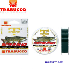 Леска монофильная Trabucco T-Force Spin Pike диаметр 0,16мм размотка 150м тёмно-зелёная